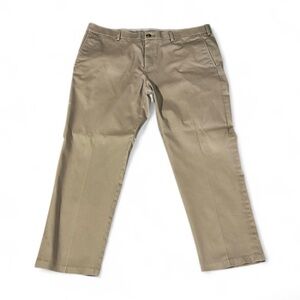 Haggar Men Iron Free Premium Khaki Straight Fit Flat Front Pants 38/29